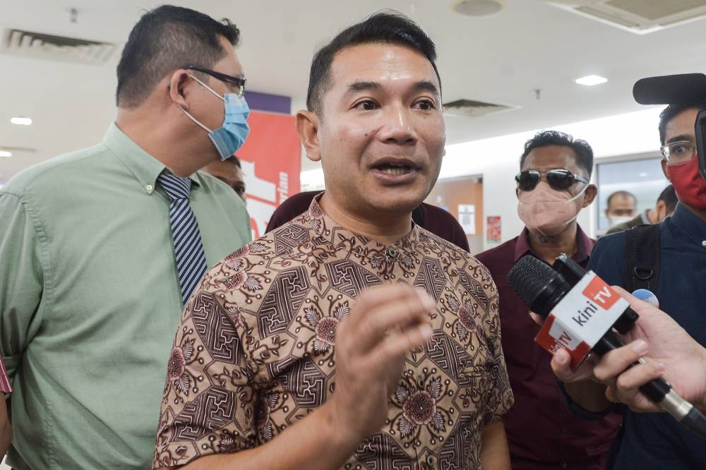 Earlier today, Rafizi Ramli released a statement claiming that money for the LCS project had been funnelled into the accounts of offshore companies allegedly owned by the wife of a former deputy defence minister. — Picture by Miera Zulyana