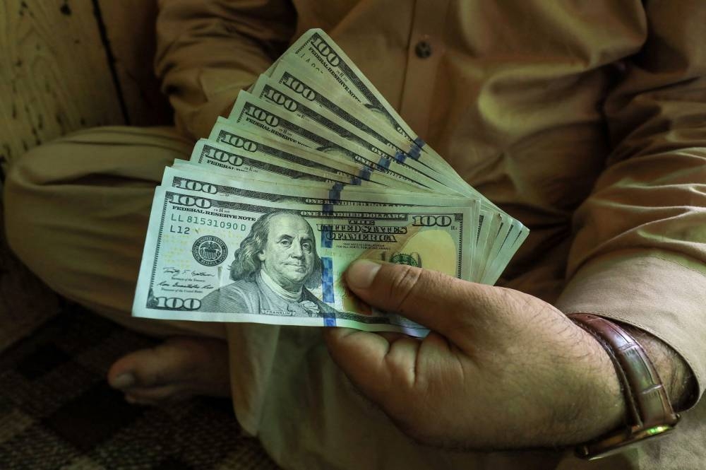 The dollar index ― which measures the greenback against a basket of six currencies, with the euro the most heavily weighted ― stood at 108.65 at the start of the Asian day, after dropping back from 109.48 overnight, a level not seen since September 2002. ― Reuters file pic