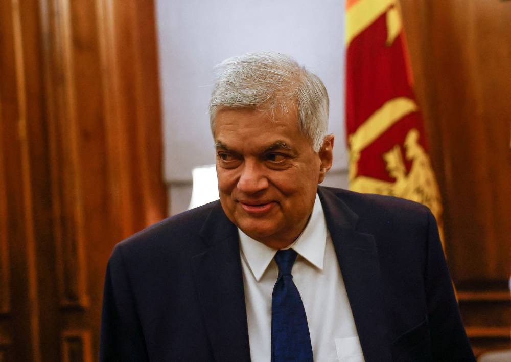 Sri Lanka's President Ranil Wickremesinghe looks on during an interview with Reuters at Presidential Secretariat, amid the country's economic crisis, in Colombo, Sri Lanka August 18, 2022. ― Reuters file pic 