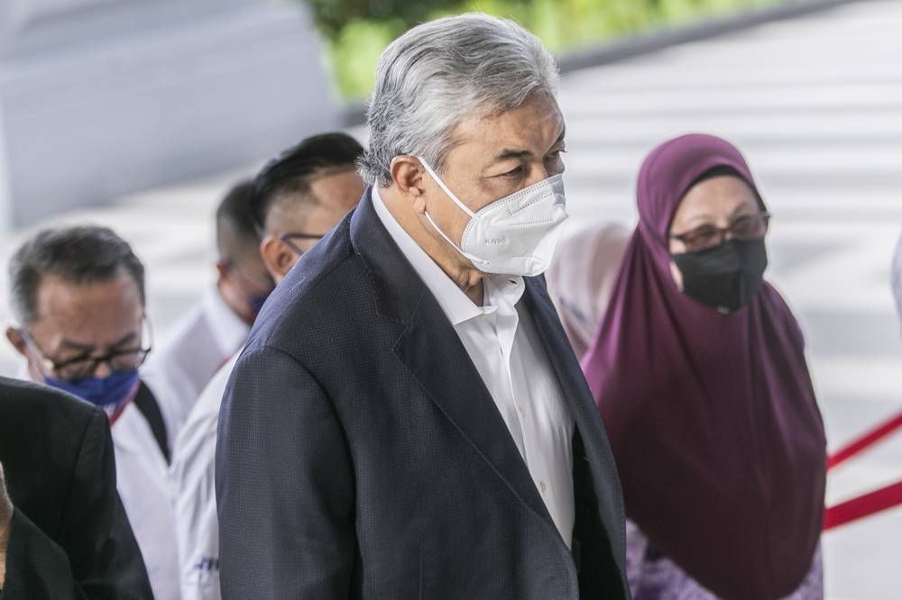 The Royal Malaysia Police’s Corporate Communications Department said a dozen reports have been lodged against Datuk Seri Ahmad Zahid Hamidi, a former deputy prime minister, over the matter. — Picture by Hari Anggara