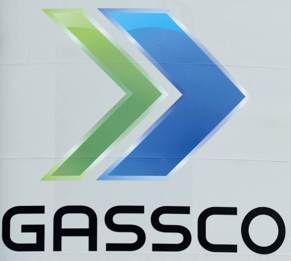 The logo of Norway's company Gassco is pictured on a water tank at the new gas import terminal of Norway's company Gassco in Emden, Germany, May 24, 2016. — Reuters pic