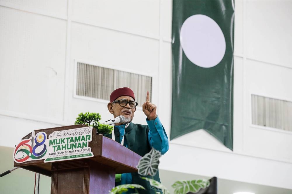 Hadi gave his statement to police after 28 reports were lodged against him for his statement, but he remains unapologetic, saying he was ready to be charged in court. — Picture by Sayuti Zainudin