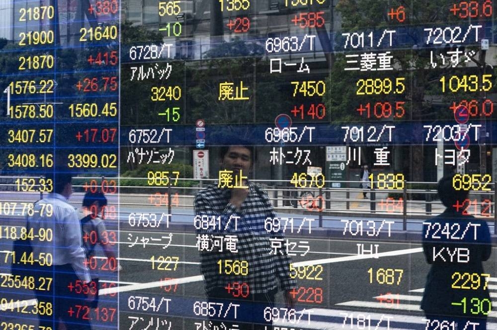 Japan’s Nikkei share average jumped 1.96 per cent in early trading. — AFP pic