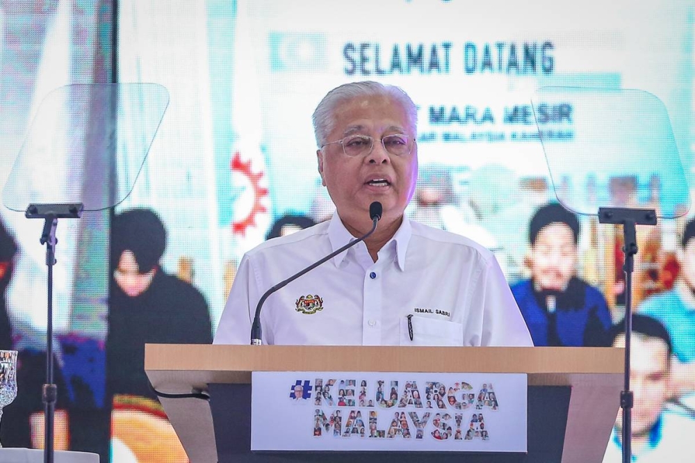 Prime Minister Datuk Seri Ismail Sabri Yaakob delivers his speech at the German Malaysian Institute in Bangi September 10, 2022. — Picture by Yusof Mat Isa