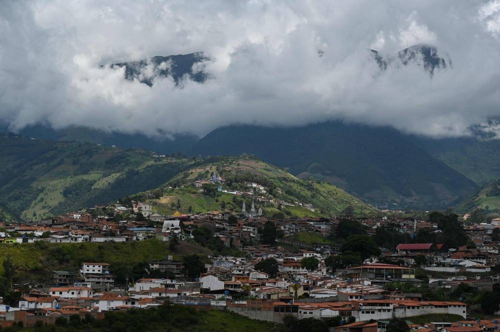 General view of La Grita town, Tachira state, Venezuela, on September 9, 2022. ― AFP pic