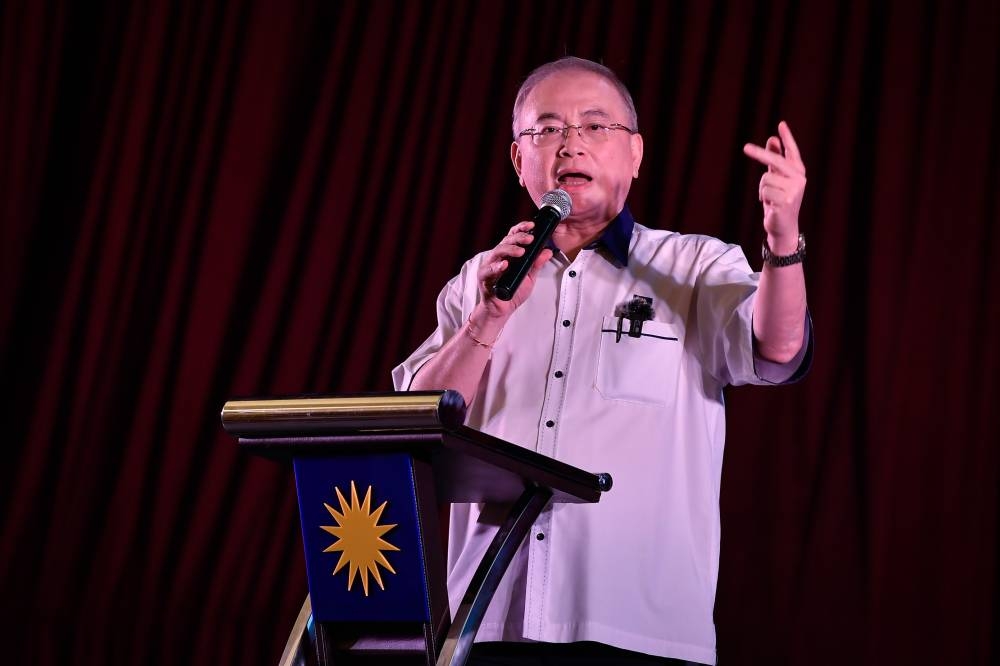 MCA President who is also Transport Minister Datuk Seri Ir Dr Wee Ka Siong addressing the 2022 Penang State MCA Convention in Butterworth, September 10, 2022. — Bernama pic