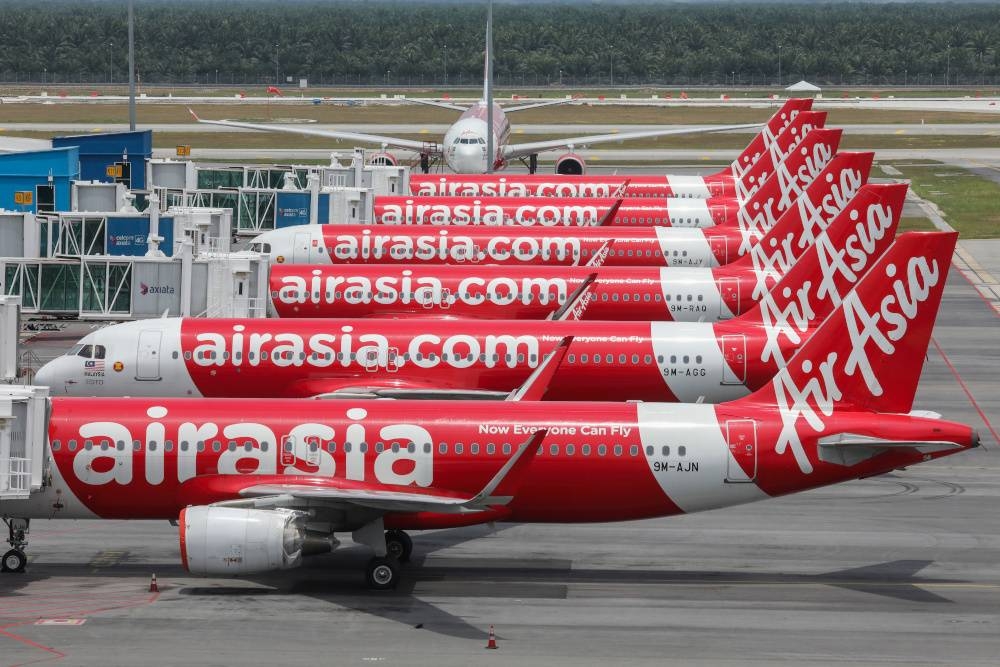 AirAsia X (AAX) welcomed flight D7220 from Sydney to Kuala Lumpur Friday after a two-year pandemic hiatus. — Reuters pic