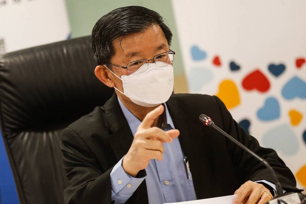 Penang Chief Minister Chow Kon Yeow speaks during a press conference at Komtar on June 27, 2022. — Picture by Sayuti Zainudin