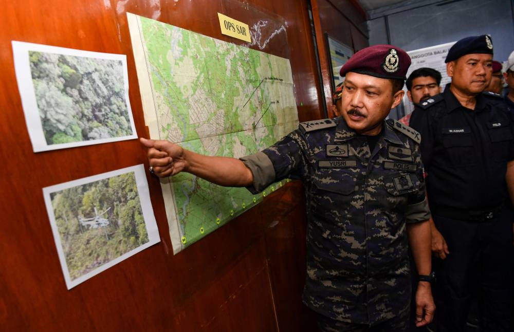 Perak police chief Datuk Mohd Yusri Hassan Basri addresses a media conference at the Bidor police station September 12, 2022. — Bernama pic