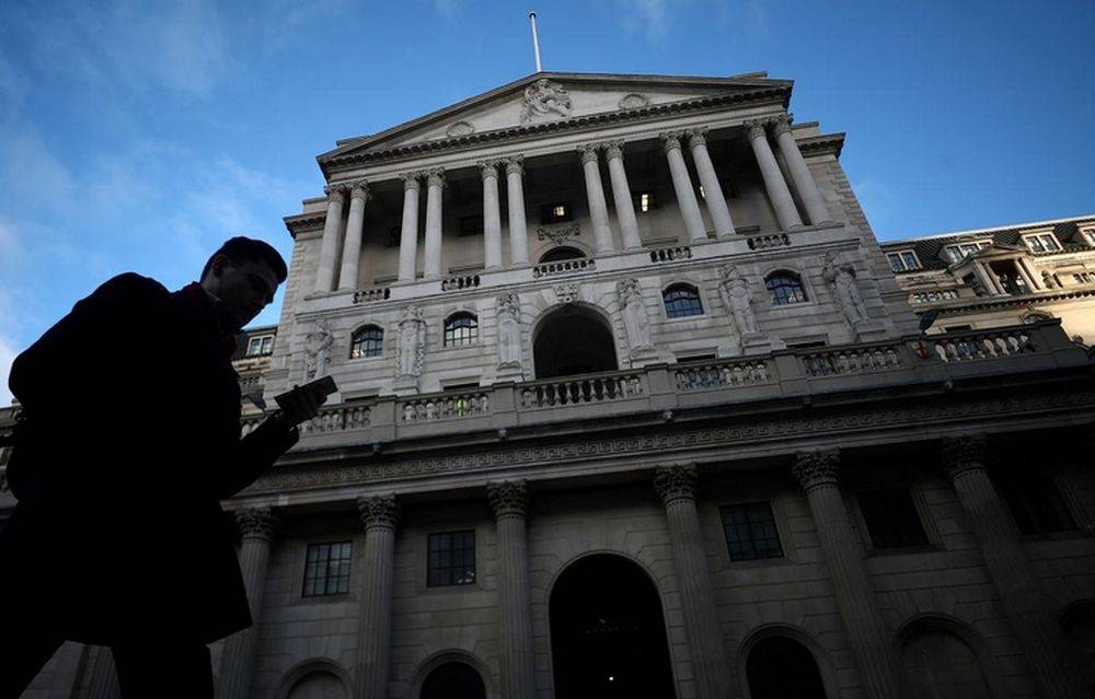 A man walks past the Bank of England in London, February 7, 2019. — Reuters pic