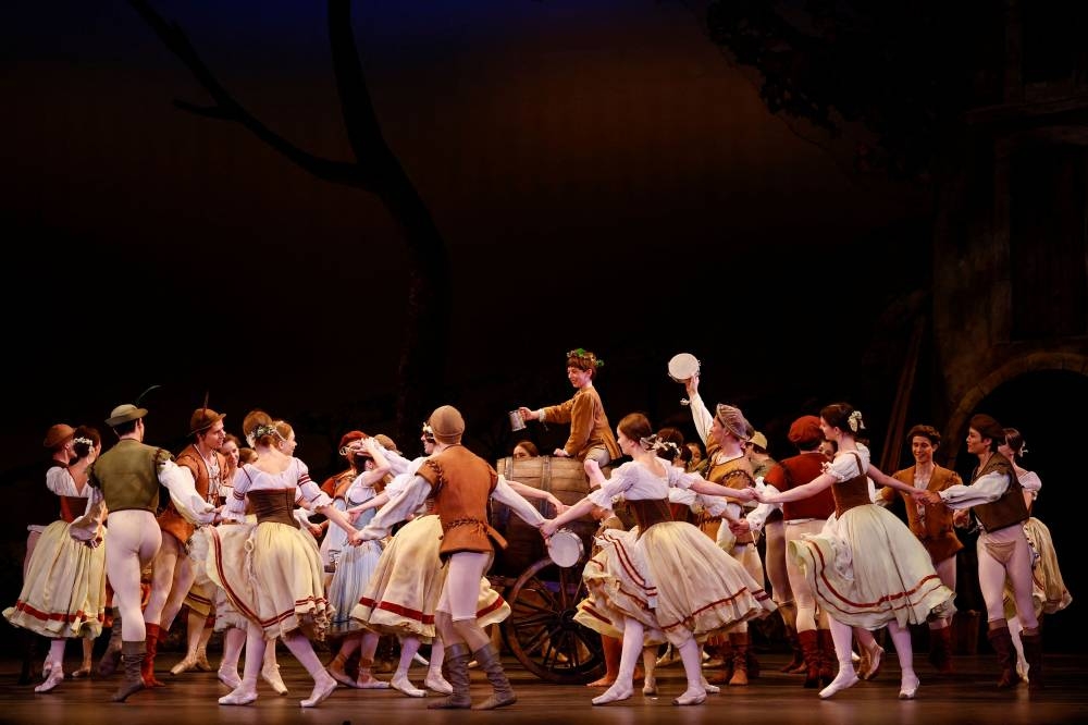 Ukrainian dancers perform during a dress rehearsal for 'Giselle', a show by the United Ukrainian Ballet and produced by Russian choreographer Alexei Ratmansky, at the Coliseum Theatre in London, Britain, September 13, 2022. — Reuters pic