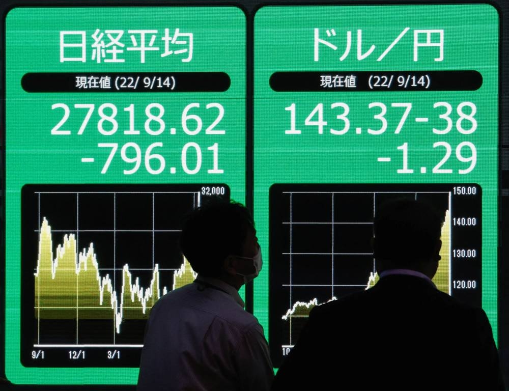 Europe’s main bourses made a positive start after two days in the red, but the Japanese yen - pummelled to a 24-year low this month - drooped again as Tokyo posted a record trade deficit overnight. — Reuters pic