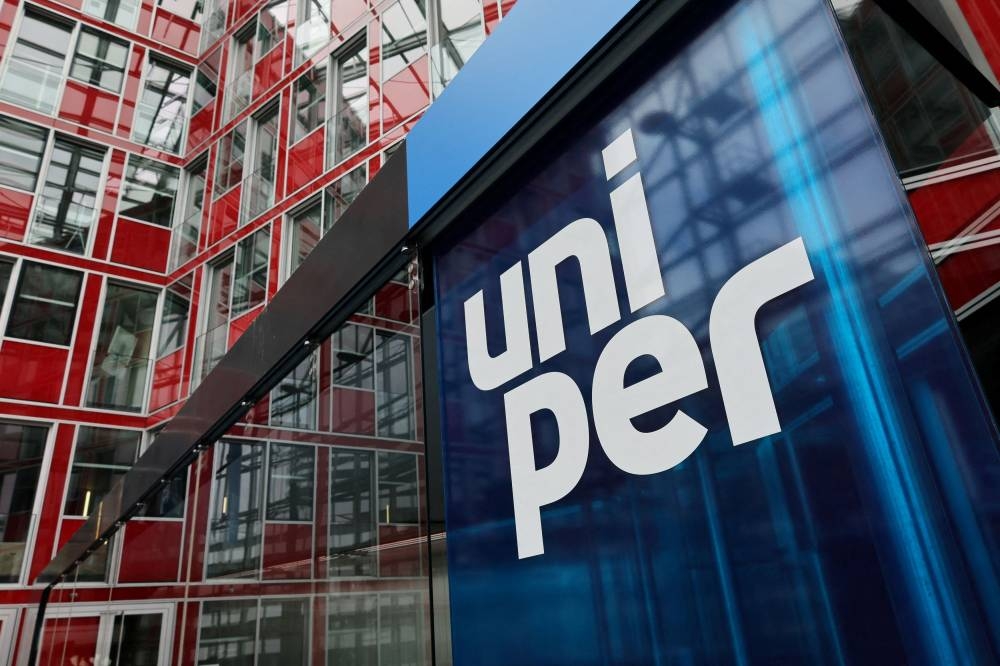 The Uniper logo is seen at the utility's firm headquarters in Duesseldorf July 8, 2022. — Reuters pic