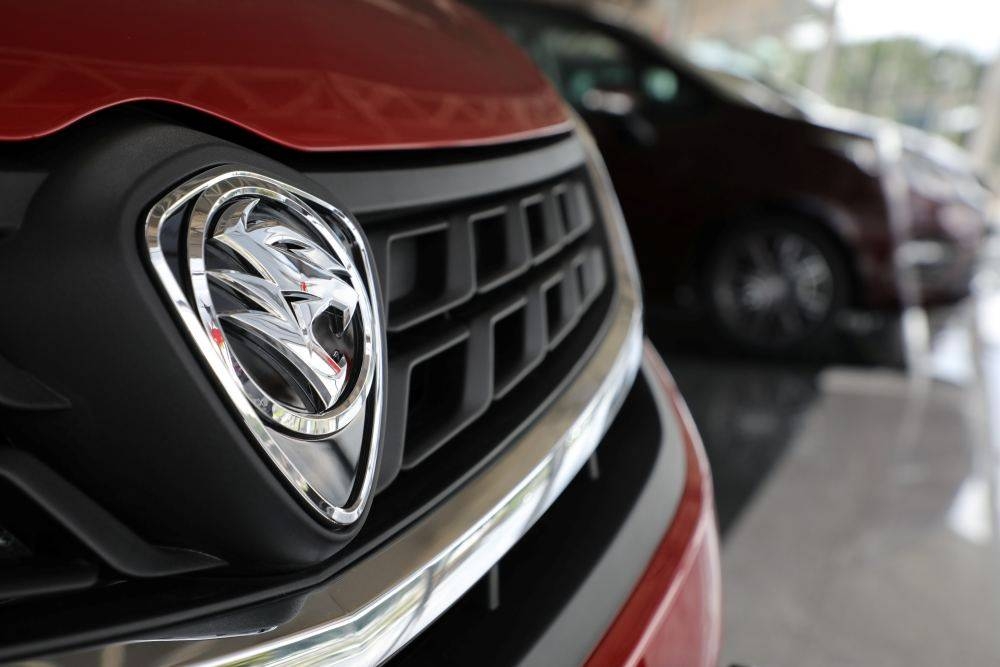 A Proton logo is seen on a car at its headquarters in Subang Jaya January 20, 2020. — Reuters pic 