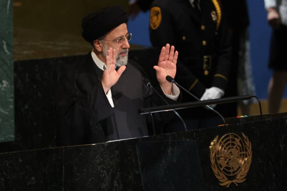 Iran’s President Ebrahim Raisi addresses the 77th Session of the United Nations General Assembly at UN Headquarters in New York City, US, September 21, 2022.― Reuters pic