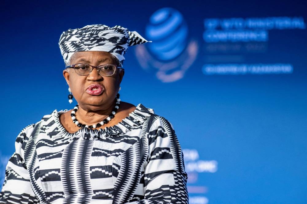 Director-General of the World Trade Organisation (WTO) Ngozi Okonjo-Iweala at the opening ceremony of the 12th Ministerial Conference in Geneva, Switzerland June 12, 2022. ― Martial Trezzini/Pool via Reuters