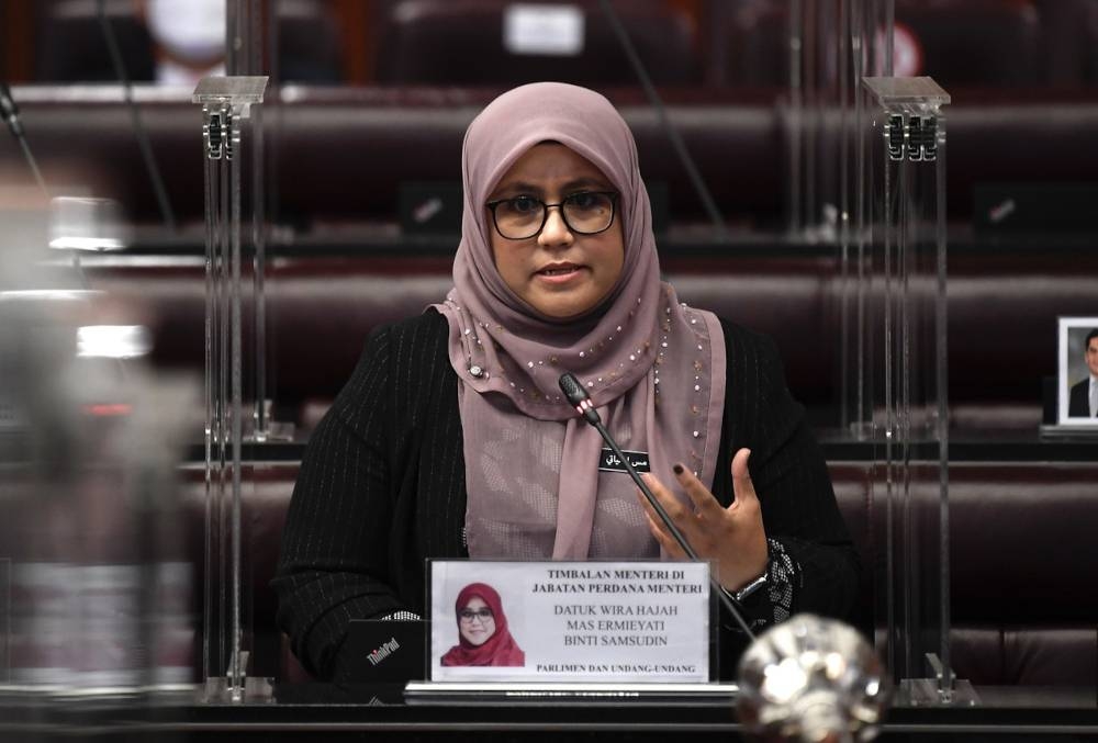 Mas Ermieyati said the Bill, which is in its second reading, will also require the tabling of the Penal Code (Amendment) Act 2022 and the Criminal Procedure Code (Amendment) (No.2) 2022. — Bernama pic 