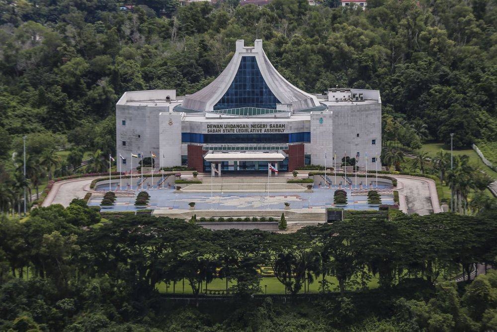 A general view of the Sabah State Legislative Assembly Building in Kota Kinabalu September 30, 2020. Sabah Deputy Chief Minister Datuk Dr Joachim Gunsalam, who is also Kundasang assemblyman and Sabah Industrial Development Minister, is one of six recipients of the Seri Panglima Darjah Kinabalu (SPDK), the highest award in the state with carries the title Datuk Seri Panglima. — Picture by Firdaus Latif