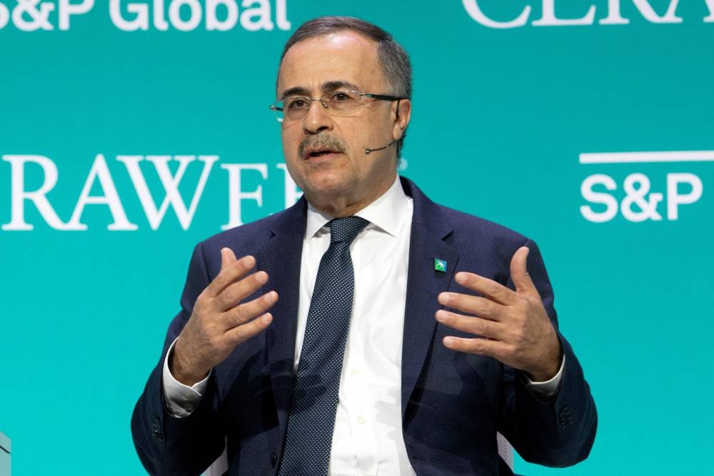 Amin H. Nasser, President & Chief Executive Officer Saudi Aramco, speaks during the CERAWeek energy conference in Houston, Texas March 8, 2022. — Reuters pic