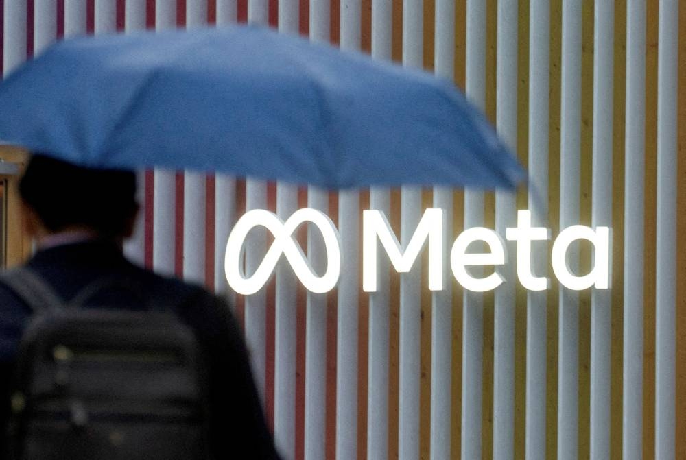 The logo of Meta Platforms is seen in Davos, Switzerland, May 22, 2022. — Reuters pic