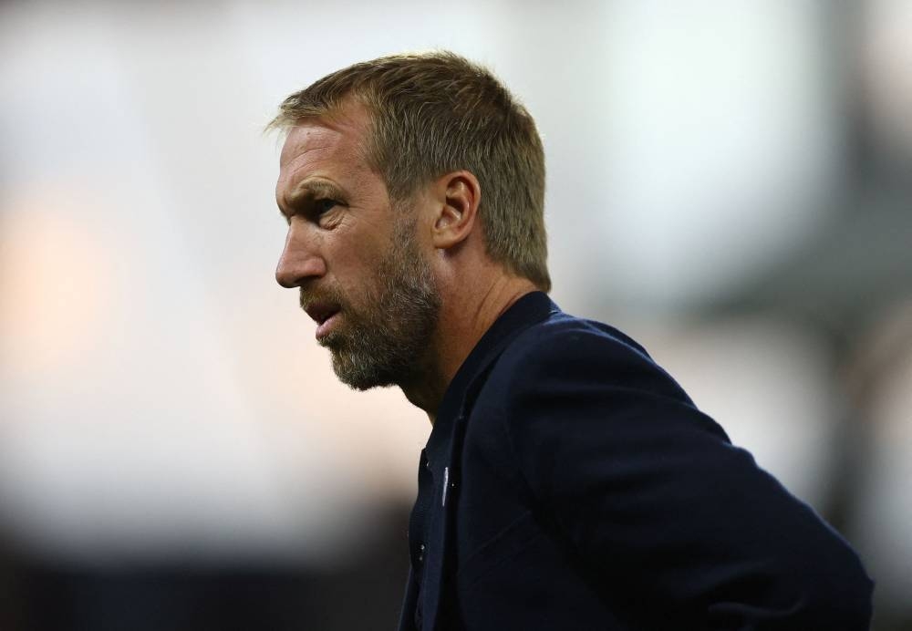 Chelsea are yet to lose in eight games under Graham Potter, but the Blues are still suffering from the lack of firepower. — Reuters pic    