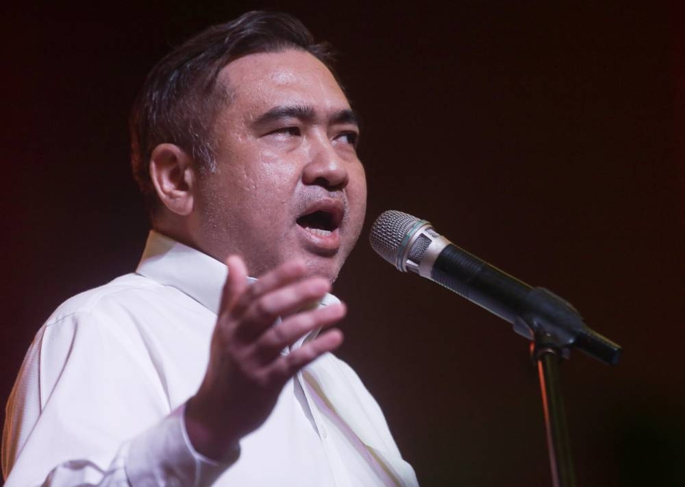 DAP secretary-general Anthony Loke speaks during the Perak DAP candidacy announcement programme at Kinta Riverfront Hotel in Ipoh October 28, 2022. — Picture by Farhan Najib