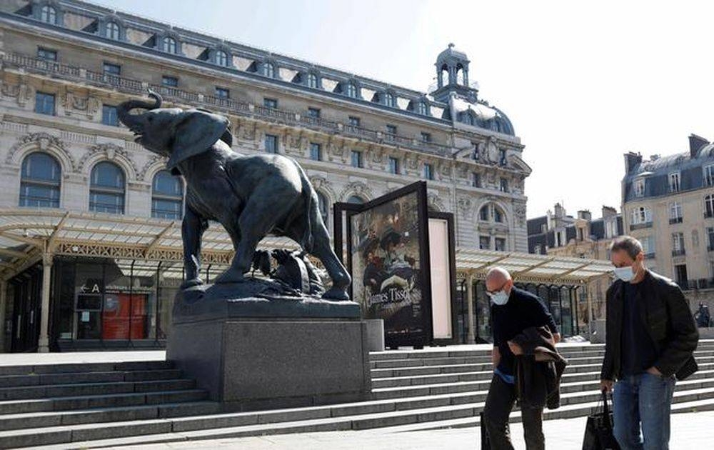 A young woman tried to throw soup at a painting at the world-famous Musee d’Orsay in Paris this week. — Reuters pic