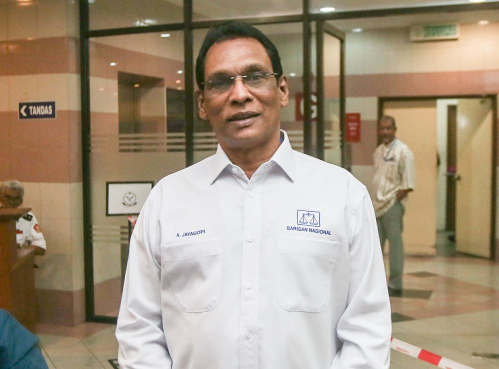 Ipoh Barat MIC chief S. Jayagopi will contest the Buntong state seat. — Picture by Farhan Najib