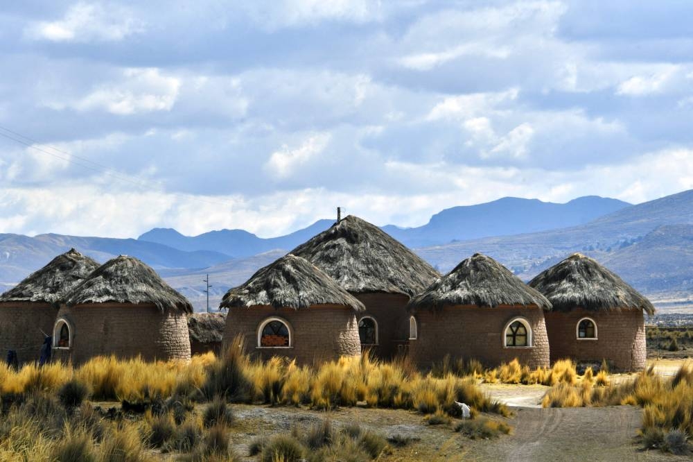 General view of the Uru Murato Indigenous community near a desert at the site of former Lake Poopo in the village of Punaca Tinta Maria, province of Oruro, Bolivia, taken on October 15, 2022. — AFP pic