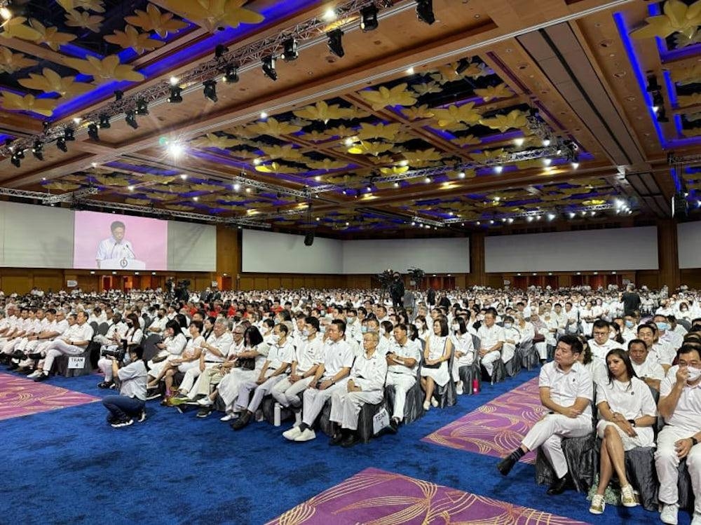 People’s Action Party members at the PAP conference in Singapore November 6, 2022. — Leonard Leong/TODAY pic