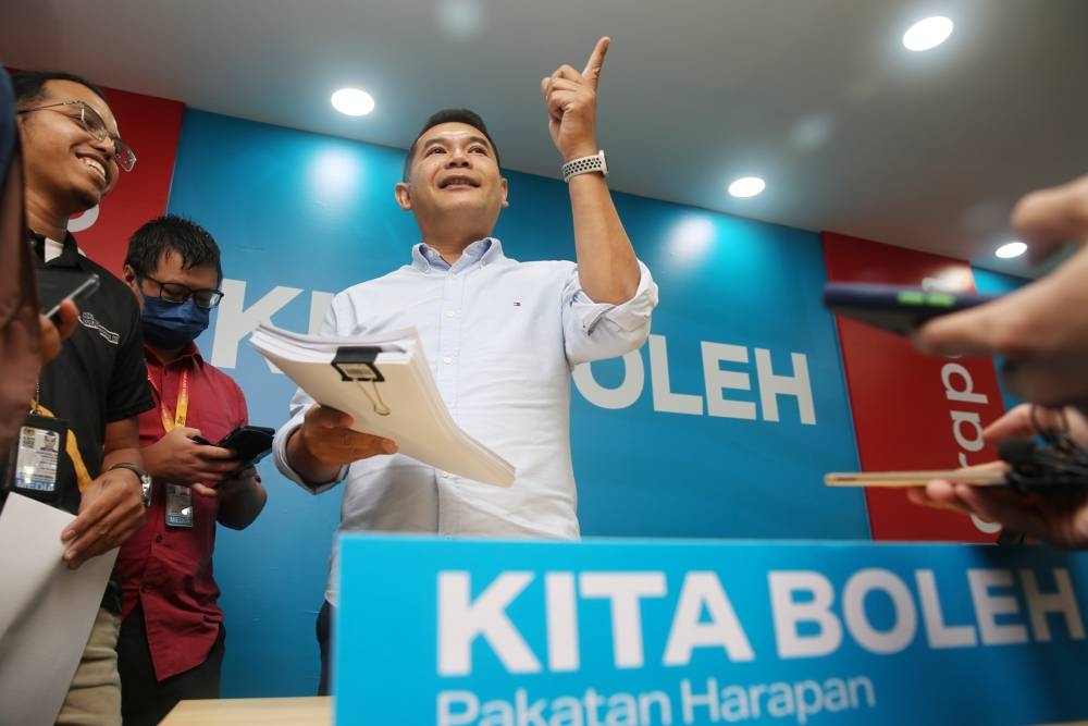 PKR deputy president Rafizi Ramli speaks during a press conference at the PKR headquarters in Petaling Jaya November 7, 2022. — Picture by Choo Choy May