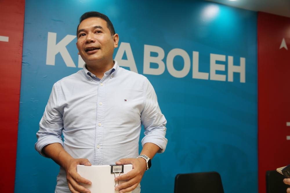 PKR deputy president Rafizi Ramli speaks during a press conference at the PKR headquarters in Petaling Jaya November 7, 2022. — Picture by Choo Choy May