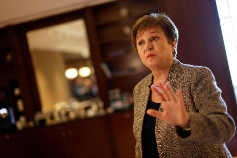 IMF Managing Director Kristalina Georgieva gestures during an interview with Reuters, in Berlin, Germany, October 26, 2022. — Reuters pic