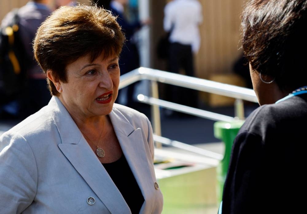 International Monetary Fund Managing Director Kristalina Georgieva attends the COP27 climate summit in Sharm el-Sheikh, Egypt November 9, 2022. — Reuters pic