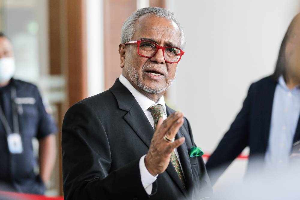 Defence lead counse Tan Sri Muhammad Shafee Abdullah is on a three-day medical leave after seeing a dentist. — Picture by Sayuti Zainudin