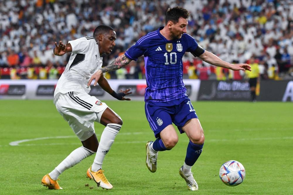 Lionel Messi scored his 91st international goal in a 5-0 friendly win over the United Arab Emirates on Wednesday. — AFP pic 