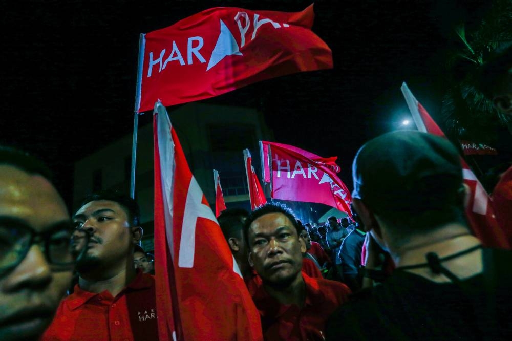 Pakatan candidate M. Karupaiya, who was defending the Padang Serai federal seat in the 15th general election, died on November 17 after suffering a fall on the campaign trail just two days before polling on November 19. — Picture by Hari Anggara