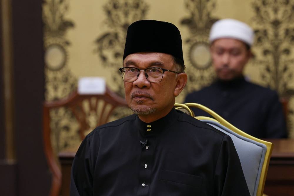 Datuk Seri Anwar Ibrahim was sworn in as Malaysia’s 10th Prime Minister yesterday. — Bernama pic  