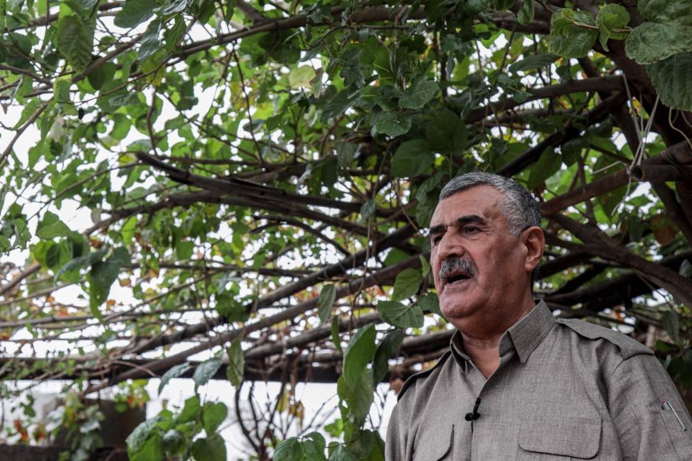 Mustafa Mawlodi, member of the Kurdistan Democratic Party of Iran (KDPI), gives an interview with AFP in the town of Koye (Koysinjaq), in the east of Arbil district in the autonomous Kurdish region of northern Iraq, on November 26, 2022. — AFP pic