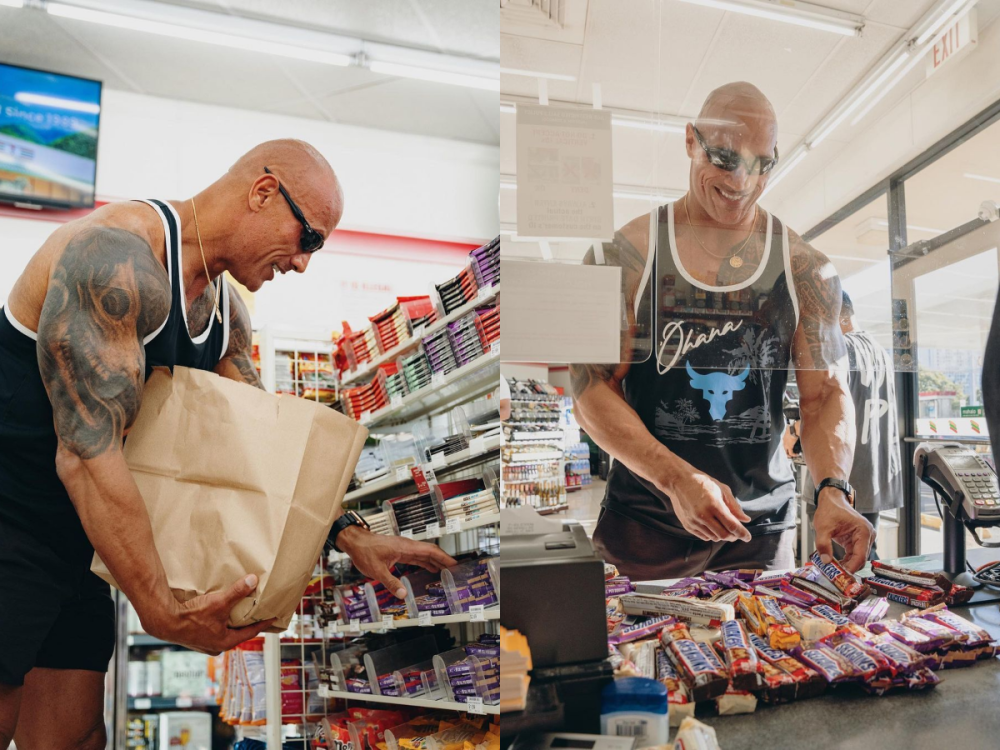 Actor and wrestling superstar Dwayne 'The Rock' Johnson admitted that he used to steal chocolate bars from his local 7-Eleven store every day back when he was 14. — Picture via Instagram/ Dwayne Johnson