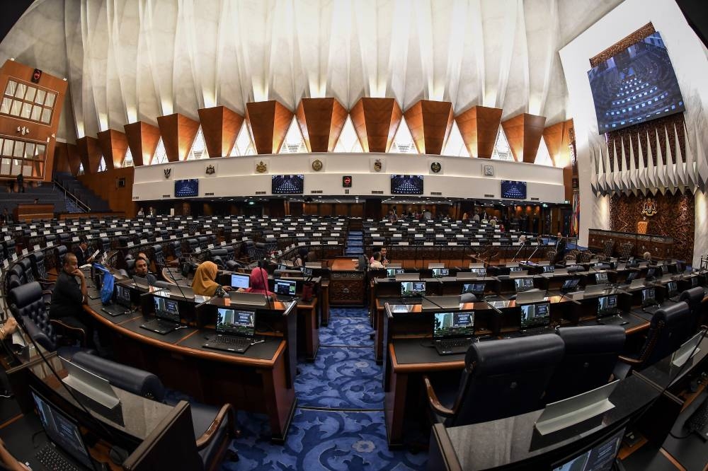 In a notice sent out to all MPs today by Dewan Rakyat secretary Nizam Mydin Bacha Mydin, the first order of business will be the election of the Dewan Rakyat Speaker followed by the swearing-in ceremony of MPs. — Bernama pic  