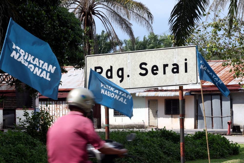 There will be a six-corner contest for the Padang Serai seat involving candidates from PH, Barisan Nasional (BN), PN and Pejuang. ― Bernama pic