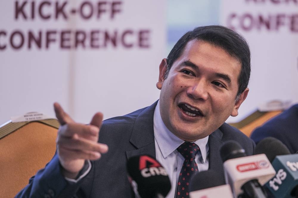 Rafizi Ramli speaks during a press conference at the Everly Hotel, Putrajaya December 6, 2022. — Picture by Hari Anggara