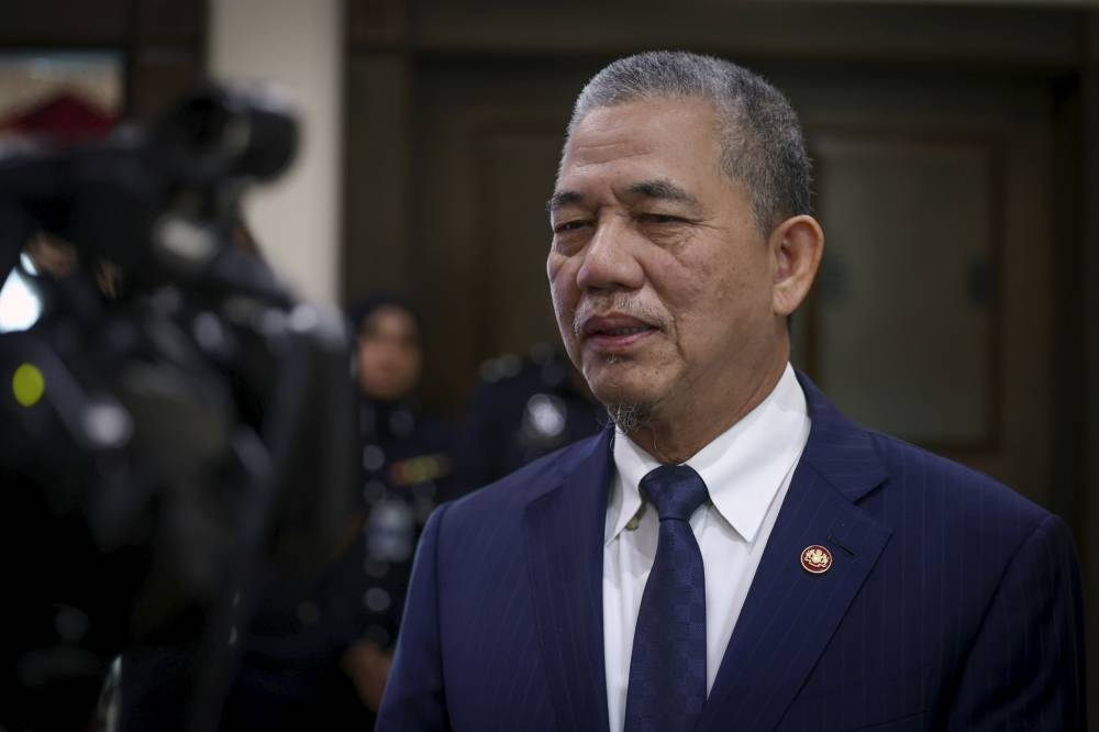 Datuk Seri Fadillah Yusof speaks to the media on the first day of his duties as deputy prime minister at Bangunan Perdana Putra in Putrajaya, December 5, 2022. — Bernama pic 