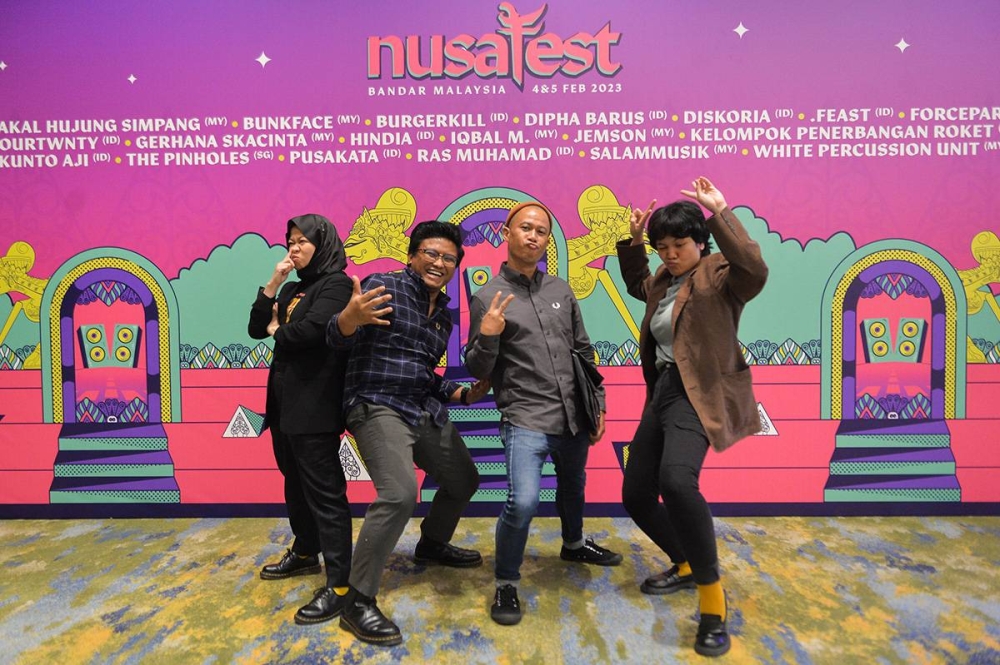 Local ska band Gerhana Skacinta has some surprises for their set at Nusa Fest 2023. — Picture by Miera Zu lyana