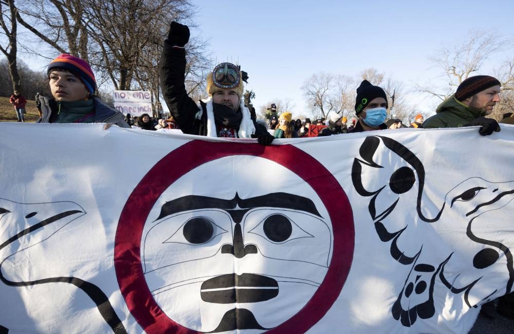 People take part in a march during COP15, the two-week U.N. Biodiversity summit in Montreal, Quebec, Canada December 10, 2022. — Reuters pic