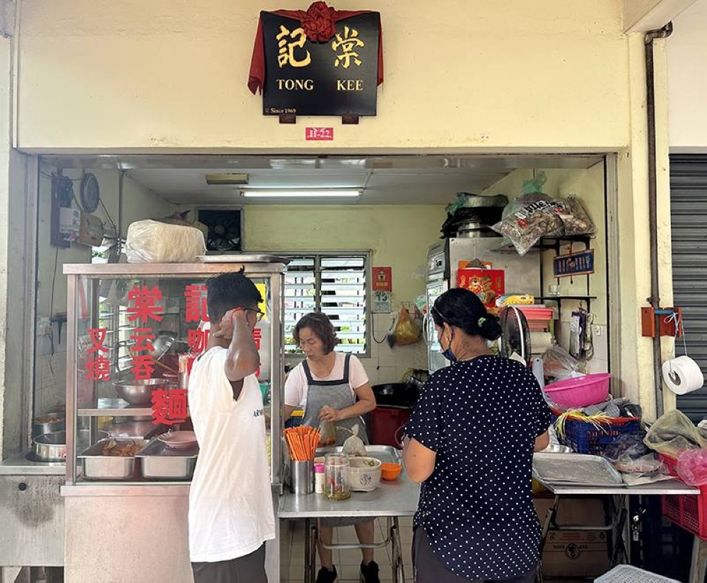 The eatery located at the ground floor of the flats is popular with those who live nearby.