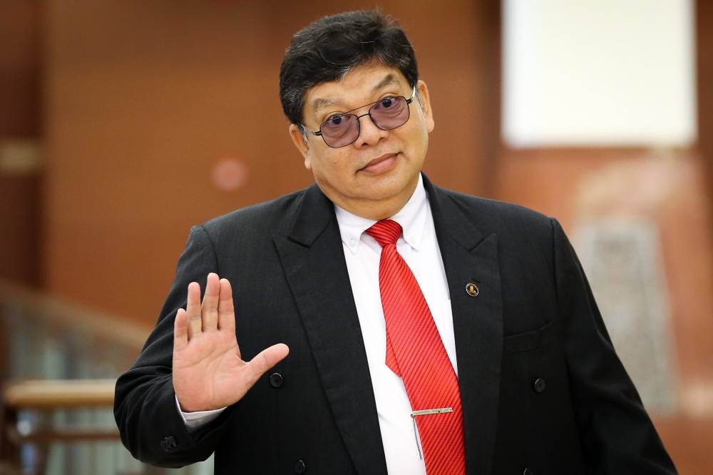 Sungai Petani MP Datuk Johari Abdul is pictured at Parliament in Kuala Lumpur November 28, 2019. — Picture by Yusof Mat Isa