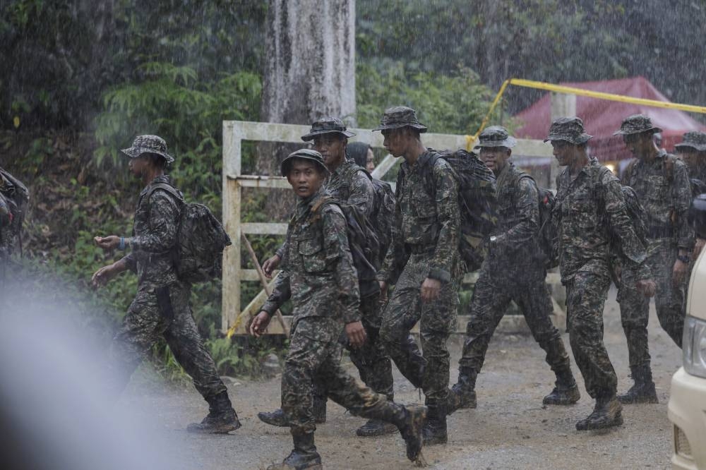 Heavy rain hampers SAR efforts at the Father’s Organic Farm campsite in Gohtong Jaya, December 21, 2022. — Bernama pic