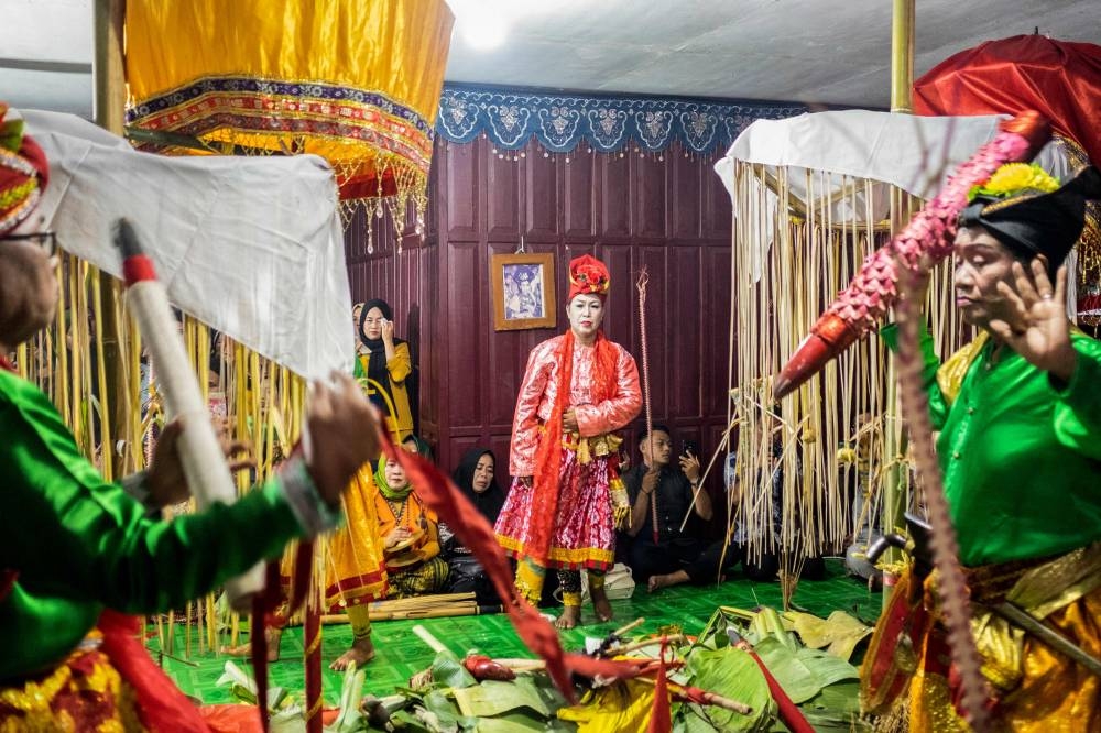 Less than 40 Bissu remain in just a few areas across South Sulawesi, according to anthropologists, and they now perform cultural and shaman-like roles to prevent their traditions from dying. — AFP pic